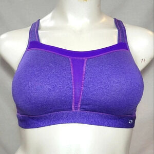 Champion C9 N9587 Duo Dry High Support‎ Wire Free Sports Bra Purple NWT  New